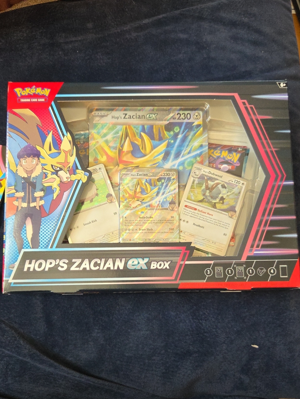 Hop's Zacian ex Box Pokemon Set
